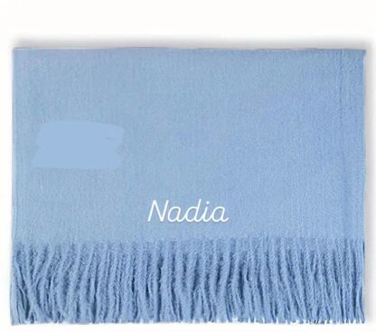 ICE BLUE SHAWL - Image 2